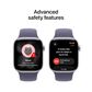 Apple Watch Series 11 (GPS+Cellular) 42mm Silver Aluminum Case with Purple Fog Sport Band - S/M - (2025), , large