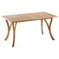 Hearth and Haven Outdoor 59 Inch Rectangular Solid Wood Table Dining Table in Teak, , large