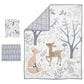 Lambs and Ivy Deer Park Woodland 3-Piece Baby Crib Bedding Set in Brown, White and Grey, , large