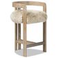 Jennifer Taylor Home Millwick 26.5" Counter Stool with Natural Blonde Cushion in Rustic Blonde, , large