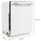 Whirlpool 24" Fully Integrated Dishwasher in White, , large
