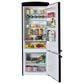 Unique Appliances Classic Retro 17 Cu. Ft Bottom Mount Refrigerator in Midnight Black, , large