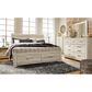 Ashley Bellaby King Storage Bed in Whitewash, , large