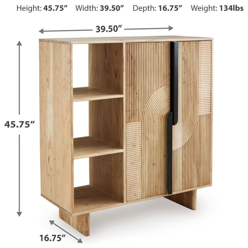 Ashley Kierwell Accent Cabinet in Natural, , large