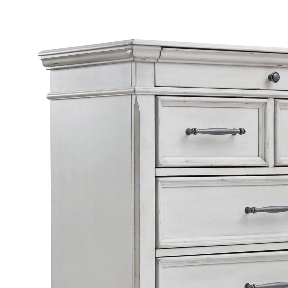 Ashley Kanwyn 7 Drawer Chest in Distressed Whitewash, , large
