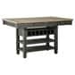 Ashley Tyler Creek 5-Piece Counter Height Set in Textured Black, , large