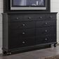 Riva Ridge Oxford 8-Drawer Chesser in Black, , large