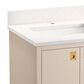 Kohler Seagrove 24" Single Bathroom Vanity in Light Clay with 3 cm White Quartz Top and Rectangular Sink, , large