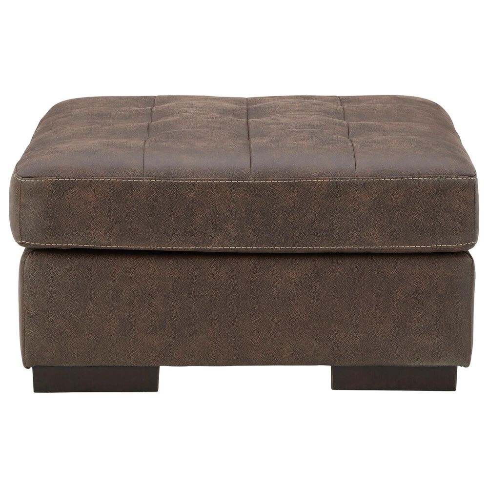 Ashley Maderla Oversized Accent Ottoman in Walnut Brown, , large