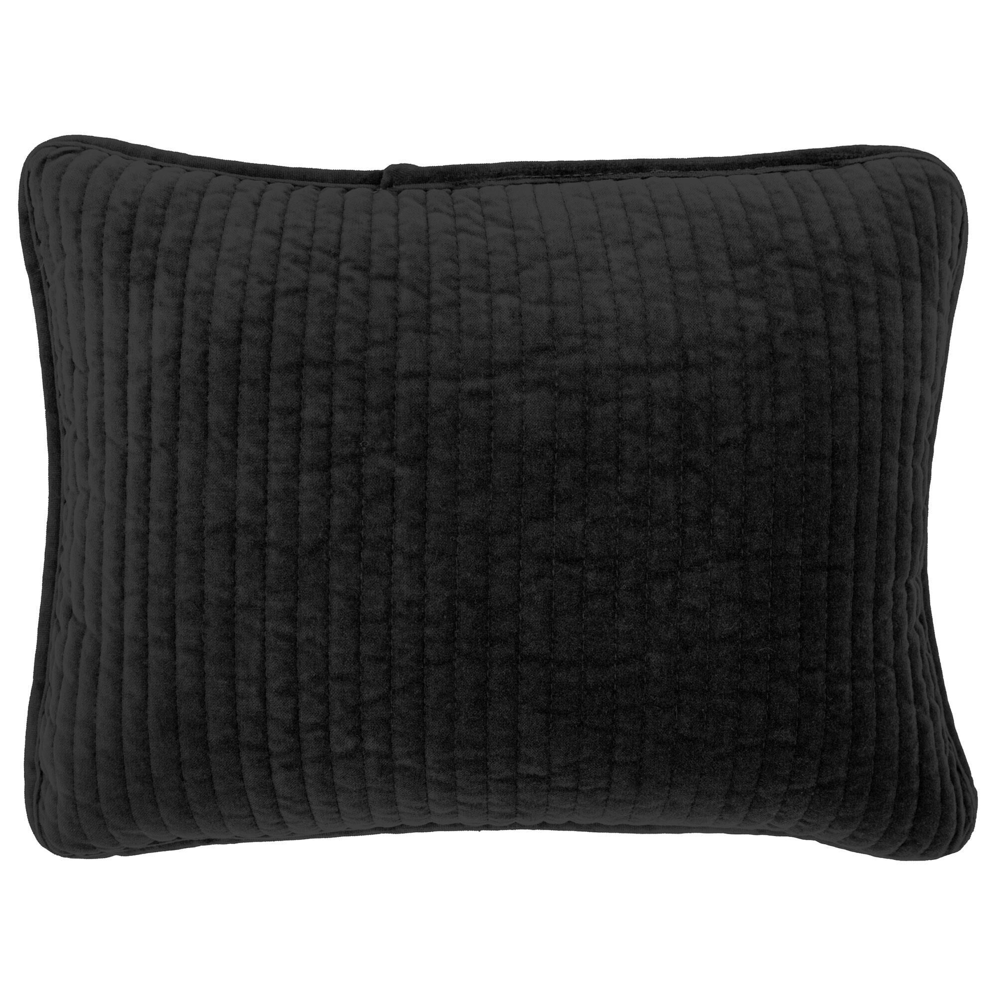 Large black velvet deals throw pillows