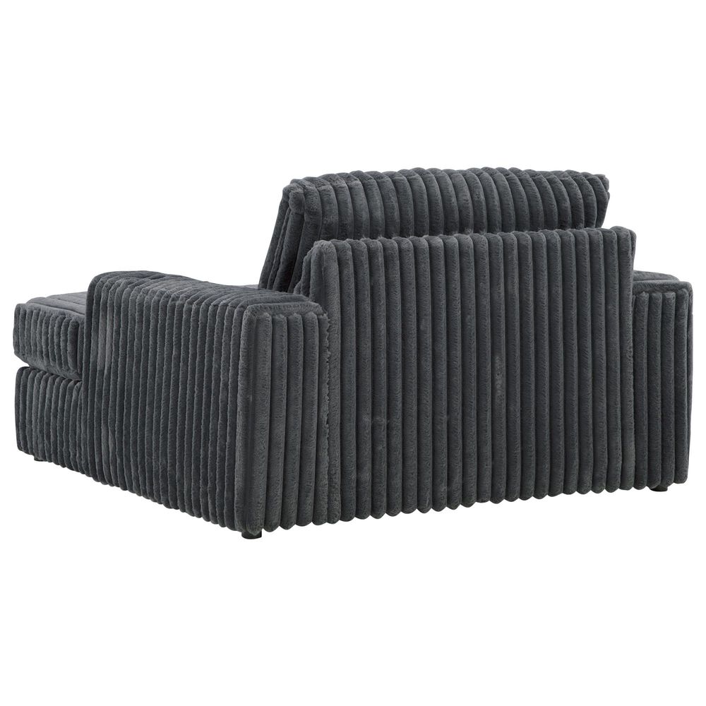 Ashley Midnight-Madness Oversized Chaise in Gunmetal, , large