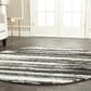 Safavieh Retro RET2693-8479-6R 6" Round Dark Grey/Light Grey Area Rug, , large