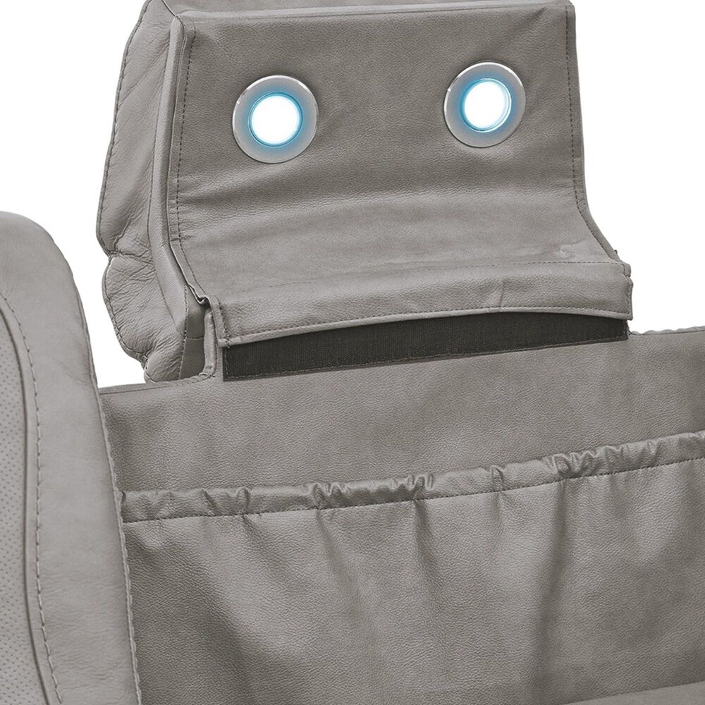 Ashley The Man-Den Power Reclining Sofa with Adjustable Headrest in Gray, , large