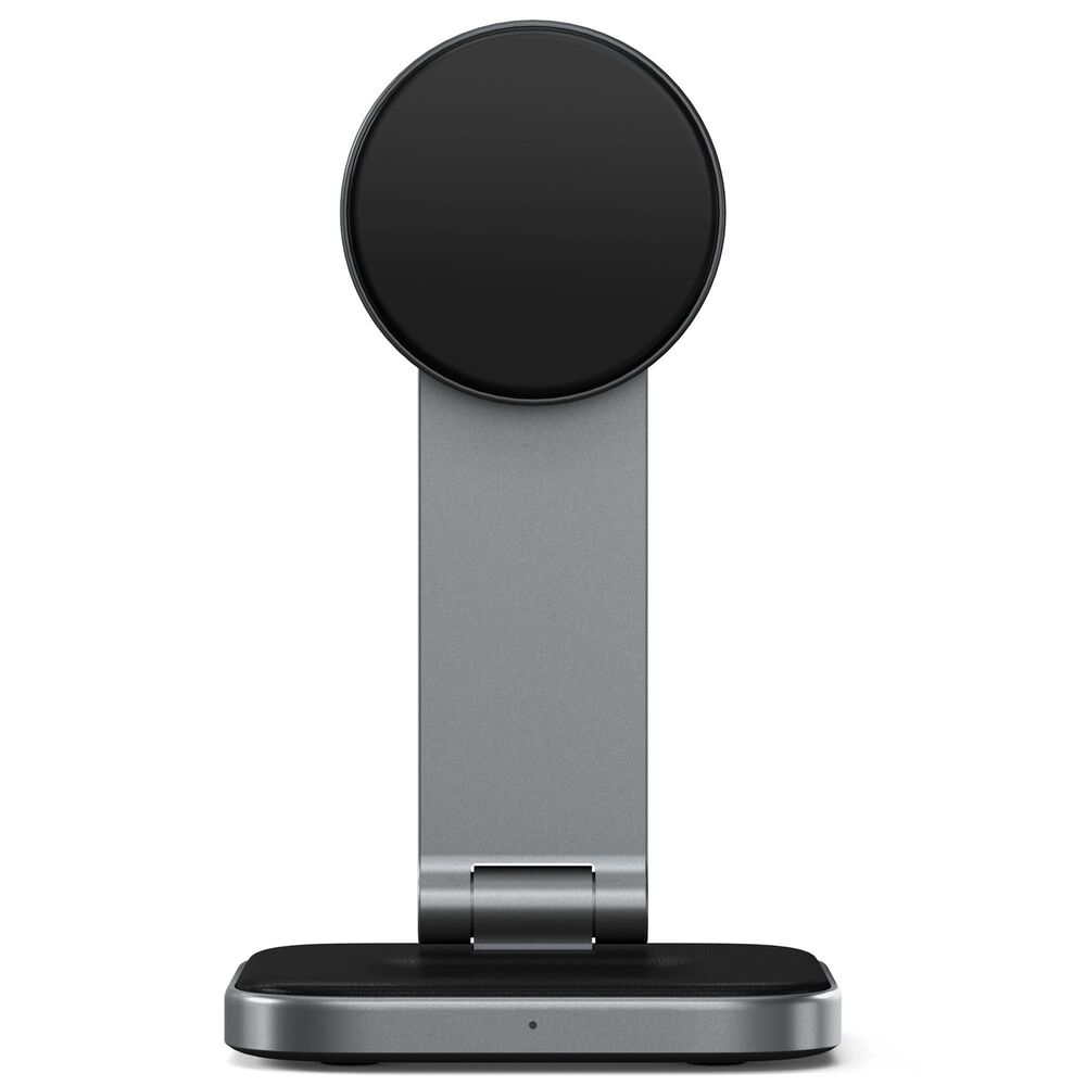 Satechi 2-in-1 Foldable Qi2 Wireless Charging Stand in Space Gray, , large