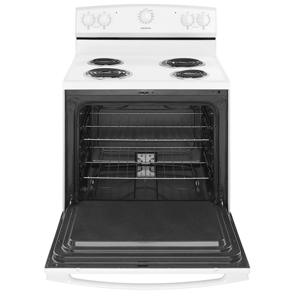 Amana 30" Electric Range with Warm Hold in White Nebraska Furniture Mart