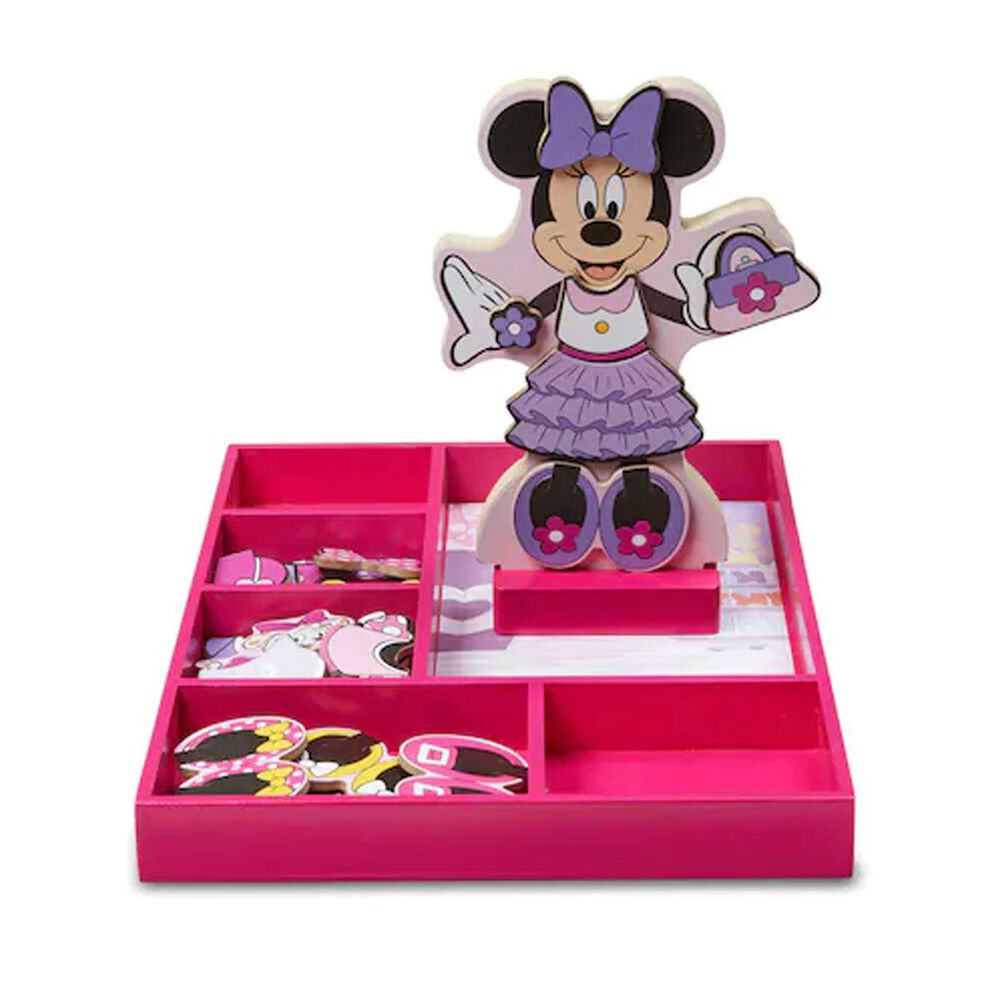 Melissa & Doug Disney Minnie Wooden Magnetic Dress-Up , , large