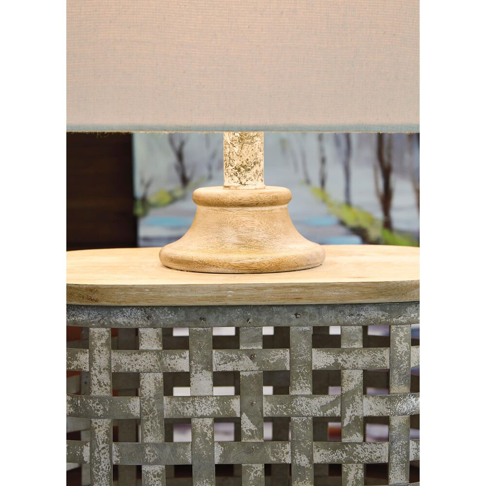 Signature Design by Ashley Deondra Metal Table Lamp in Gray, , large