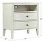 Riva Ridge Charlotte 2-Drawer Nightstand in White, , large