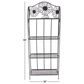Maple and Jade 66" Traditional Bakers Rack in Black, , large