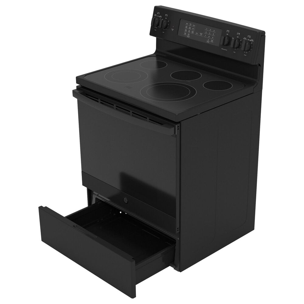GE Appliances 2-Piece Kitchen Package with 30&#39;&#39; Electric Range and 1.9 Cu. Ft. Microwave Oven in Black, , large