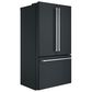 Cafe 23.1 Cu. Ft. French Door Refrigerator in Matte Black in Brushed Stainless, , large