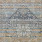 Amer Rugs Prairie 2" x 3" Denim and Orange Area Rug, , large