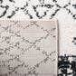 Safavieh Tulum  2" x 8" Ivory and Black Runner, , large