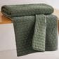 Levtex Velvet Stitch 50" x 60" Quilted Throw in Green, , large