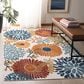 Safavieh Cabana CBN832A 3" x 5" Creme and Red Indoor/Outdoor Area Performance Rug, , large