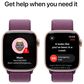 Apple Watch Series 10 GPS + Cellular 42mm Rose Gold Aluminum Case with Plum Sport Loop, , large