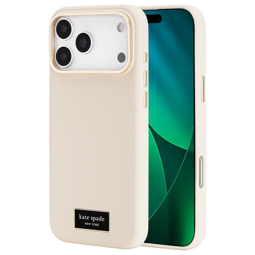 Kate Spade Silicone MagSafe Case for Apple iPhone 17 Pro Max in Icon Perfect Beige, , large