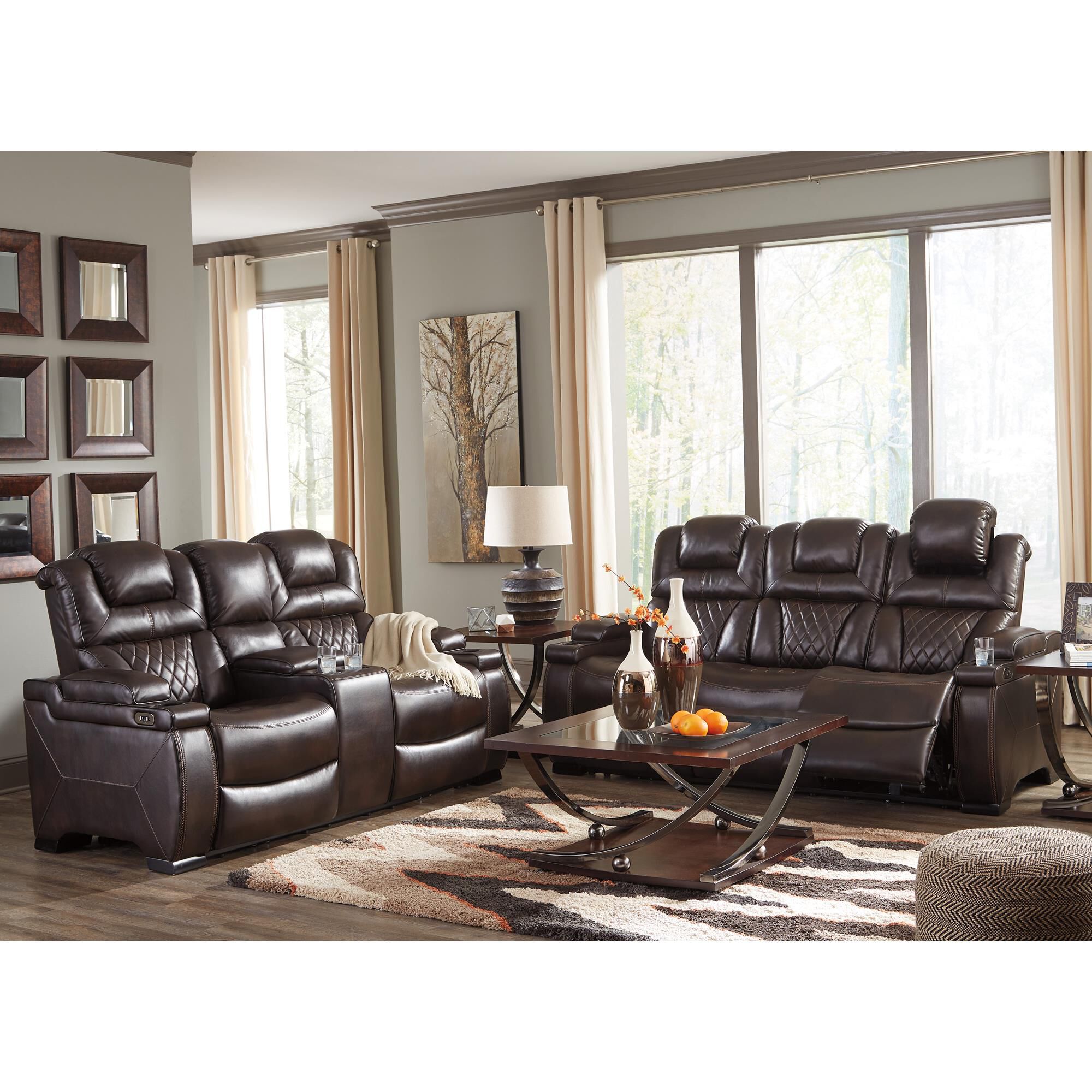 Warnerton power recliner sales with adjustable headrest