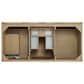 James Martin Vanities Solene 48" Single Bathroom Vanity in Seaside Oak with 3 cm Parisien Bleu Quartz Top and Rectangular Sink, , large