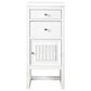 James Martin Vanities Athens 15" Right Door Cabinet in Glossy White with 3 cm White Zeus Quartz Top, , large