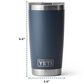 YETI Rambler 20 Oz Tumbler with Magslider Lid in Red and Badge, , large