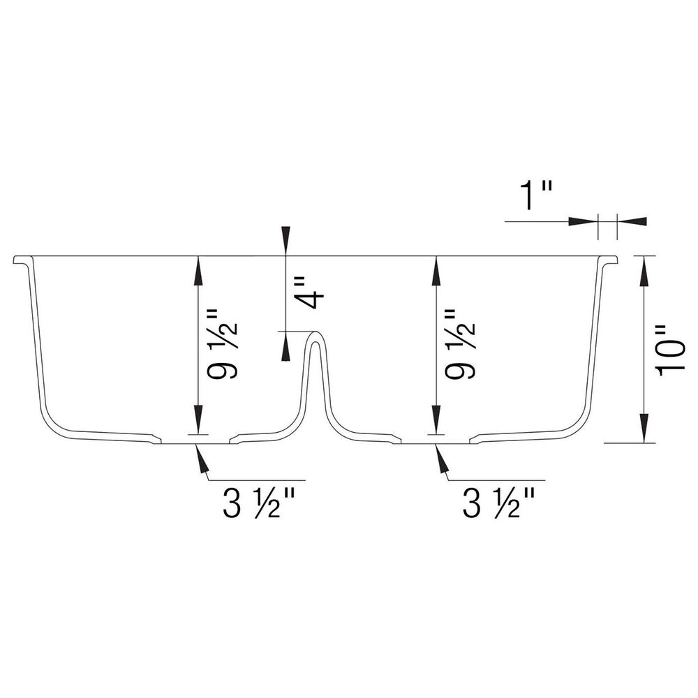 Blanco Diamond Equal Low Divide Double Bowl Kitchen Sink in Soft White, , large