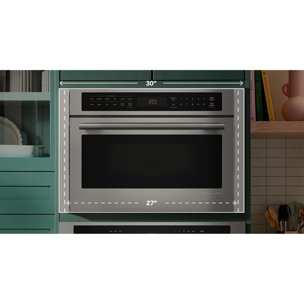 KitchenAid 1.8 Cu. Ft. More-In-One Convection Built-In Microwave Speed Oven in Stainless Steel, , large