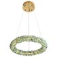 Golden Lighting Corallo 30" 1-Light LED Chandelier with Turquoise Shade in Gold, , large