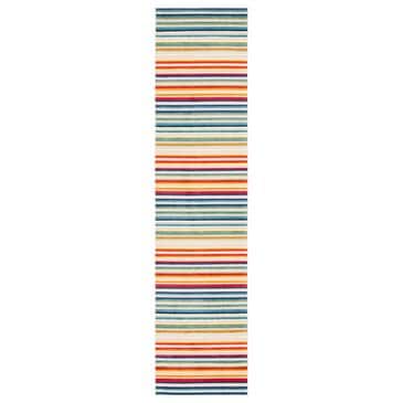 Safavieh Cabana CBN323A 2"2" x 9" Ivory and Green Indoor/Outdoor Performance Runner, , large