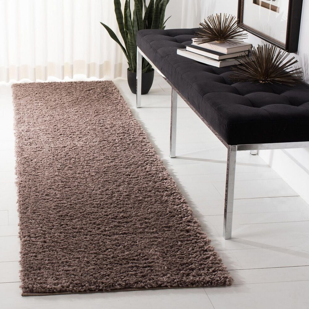 Safavieh August Shag 2&#39;3&quot; x 10&#39; Taupe Runner, , large