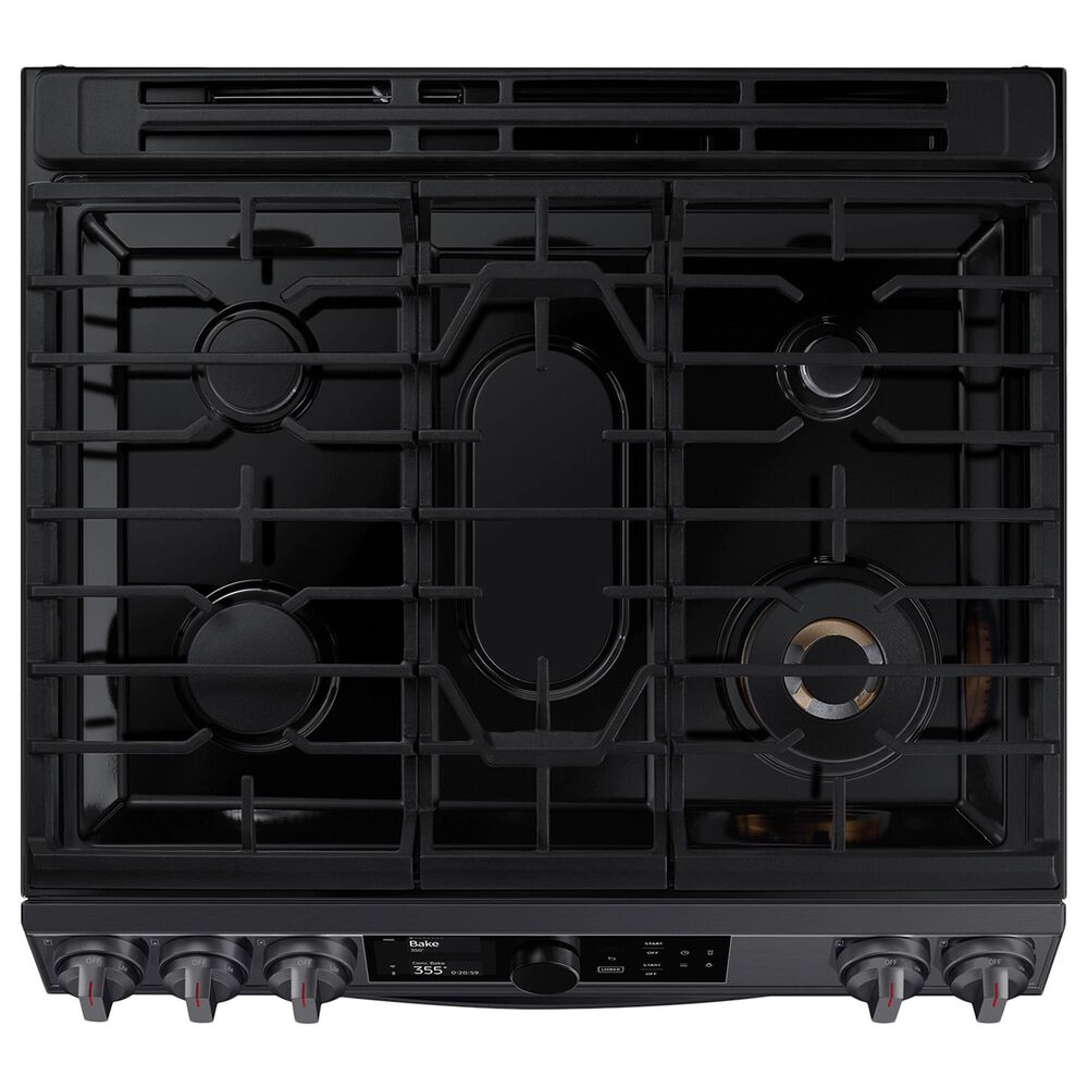 Samsung 6.3 Cu. Ft. SlideIn Dual Fuel Range with Smart Dial in Black Stainless Steel Shop NFM