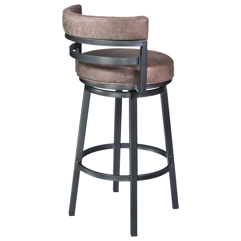 Blue River Titana 30&quot; Swivel Barstool with Bandero Tobacco Cushion in Mineral, , large