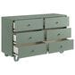 Oxford Baby Meridian 3-Piece Nursery Set with 3-in-1 Convertible Crib, Dresser and Changing Topper in Olive Green, , large