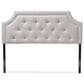 Baxton Studio Mars Queen Panel Headboard in Greyish Beige, , large