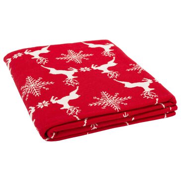 Safavieh Holiday Dancer 50" x 60" Throw in Red, , large