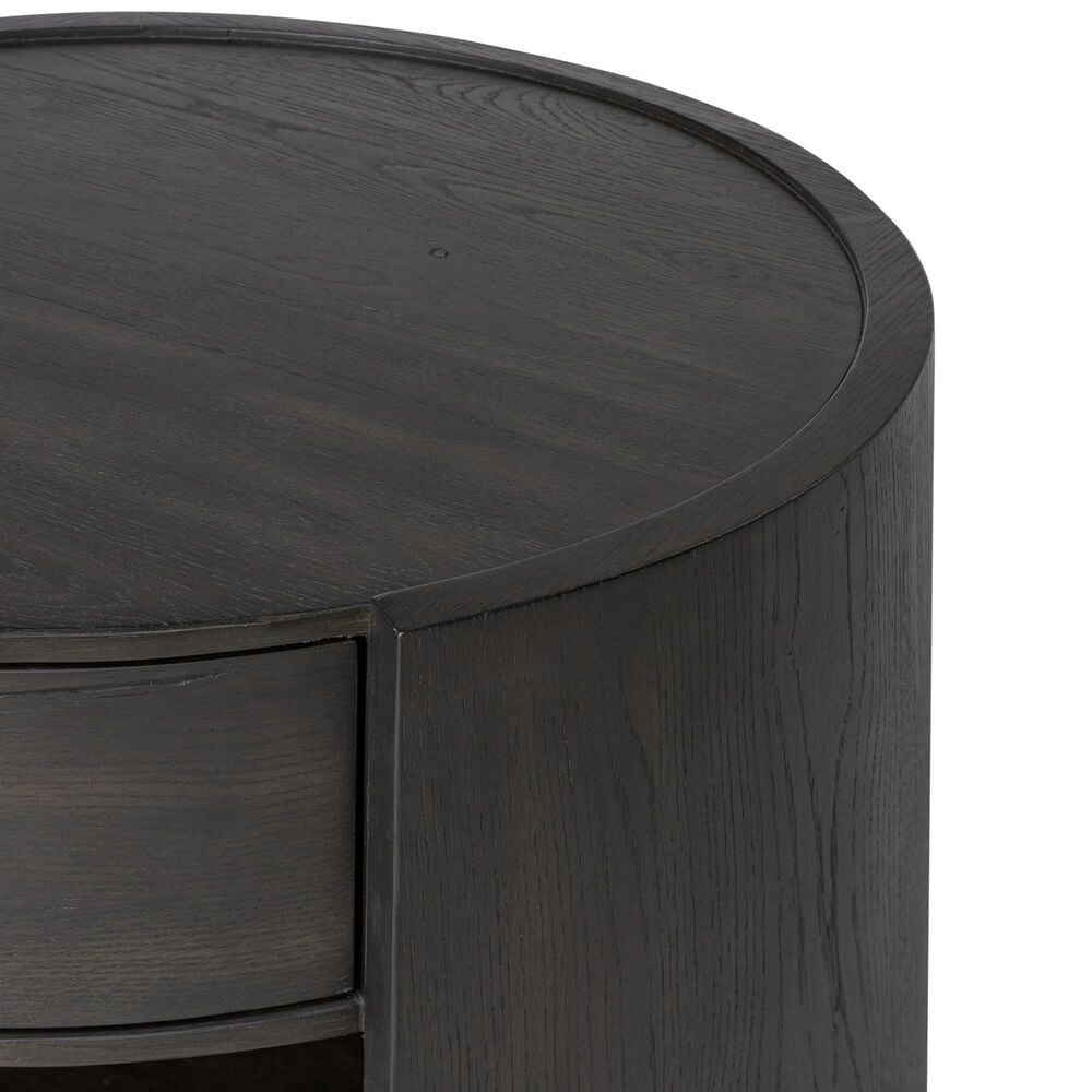 Four Hands Bode 1 Drawer Nightstand in Smoked Black, , large