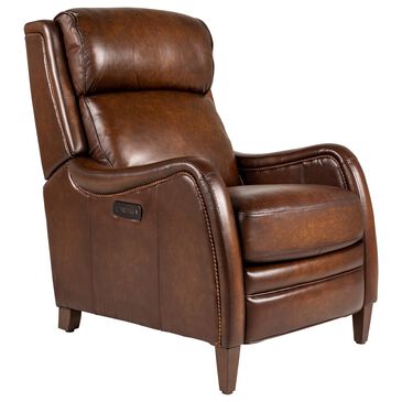 Hooker Furniture Stark Leather Hi Leg Power Recliner with Power Headrest in Brown, , large