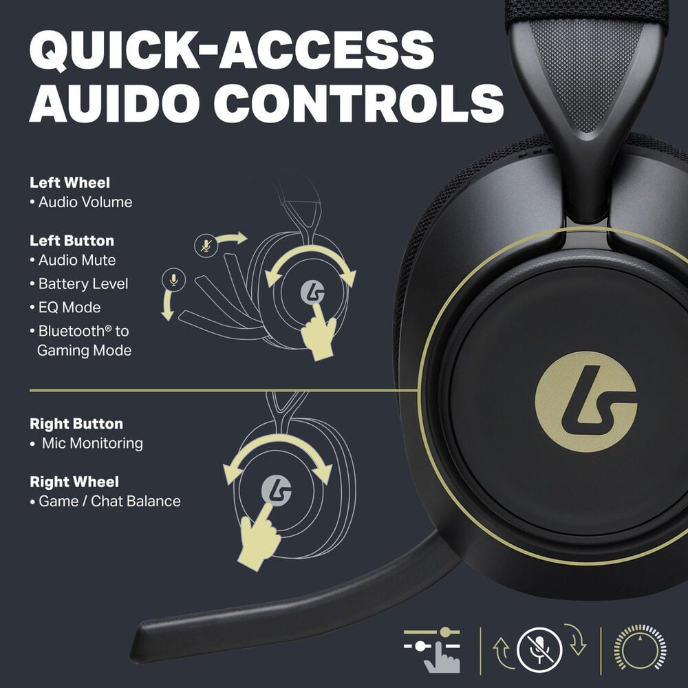 PowerA LucidSound LS500X Wireless Gaming Headset in Black, , large