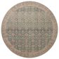 Angela Rose Aubrey 7"6" Round Aqua and Sand Area Rug, , large