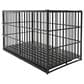 HOMLUX 61" Extra Large Heavy Duty Metal Dog Crate for Large Dogs in Black, , large